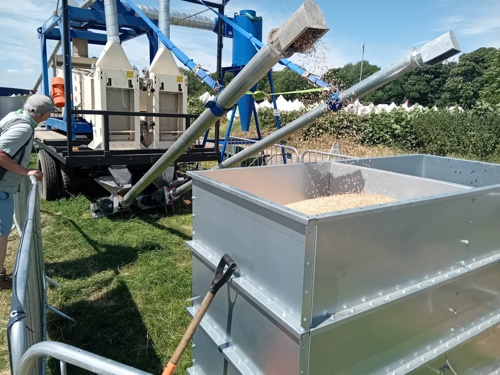 Machinery separating crops post-harvest